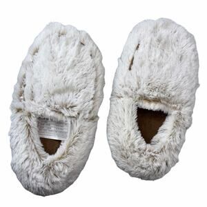 Warmies Slippers Marshmallow Brown Microwavable Slip On Women’s Sz OS 6-10